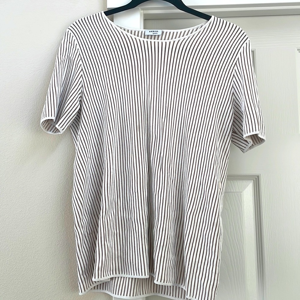 Striped blouse. Very stretchy.